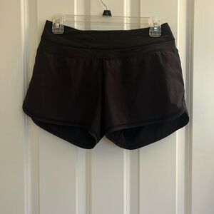 Black lulu lemon workout shorts